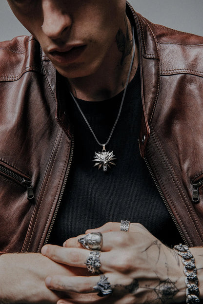 55%OFF💥-Wolf School Emblem Handcrafted Necklace