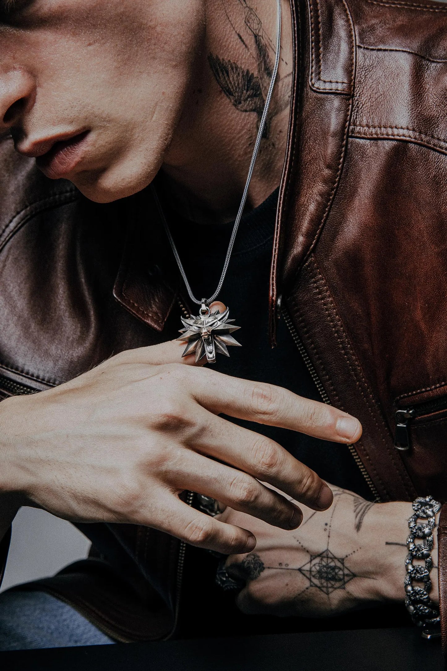 55%OFF💥-Wolf School Emblem Handcrafted Necklace
