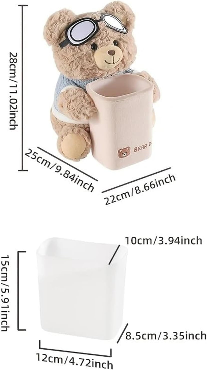 Spectacled Bear Storage Bucket & Car tissue box trash can