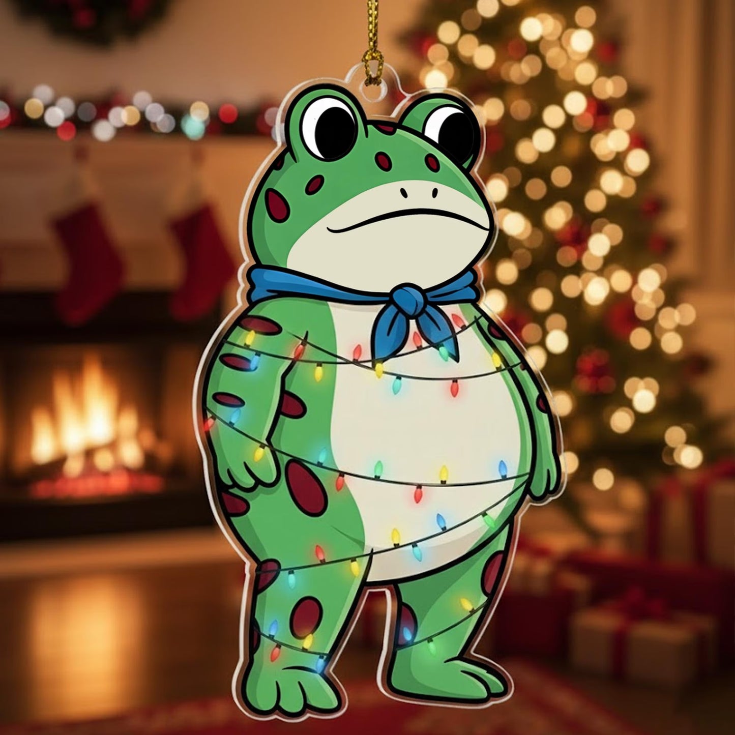 💥Last day 48% OFF💥Portland Frog Christmas Ornament