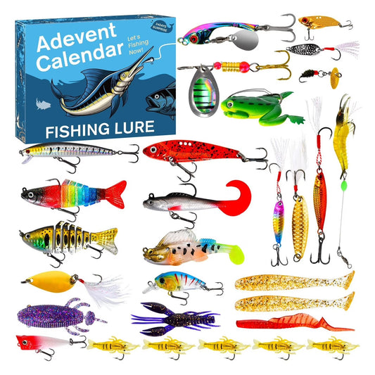 🎣📅Fishing Advent Calendar 2025 Lure Set