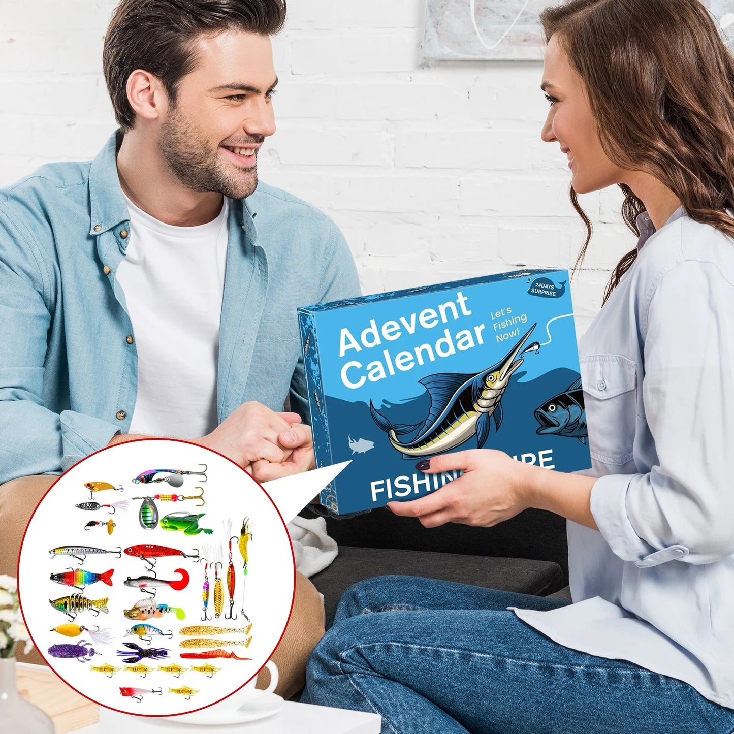 🎣📅Fishing Advent Calendar 2025 Lure Set