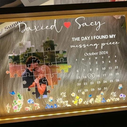 💥Valentine's Day Limited Edition💥The Day I Found My Missing Piece Light Frame Personalized Gift