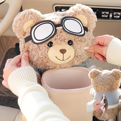 Spectacled Bear Storage Bucket & Car tissue box trash can