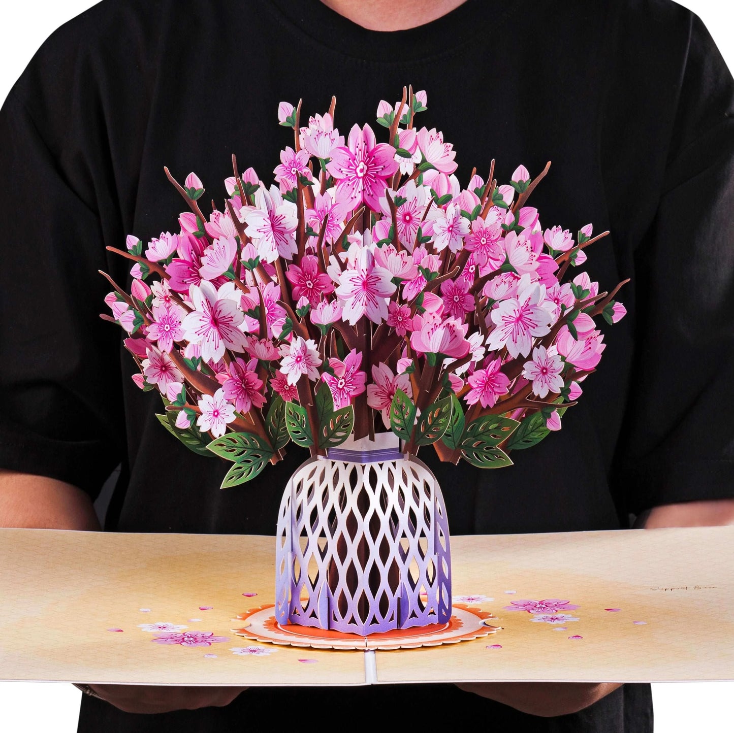 💥Valentine's Day Limited Edition💥Cherry blossom bouquet foldable card🌸✉️