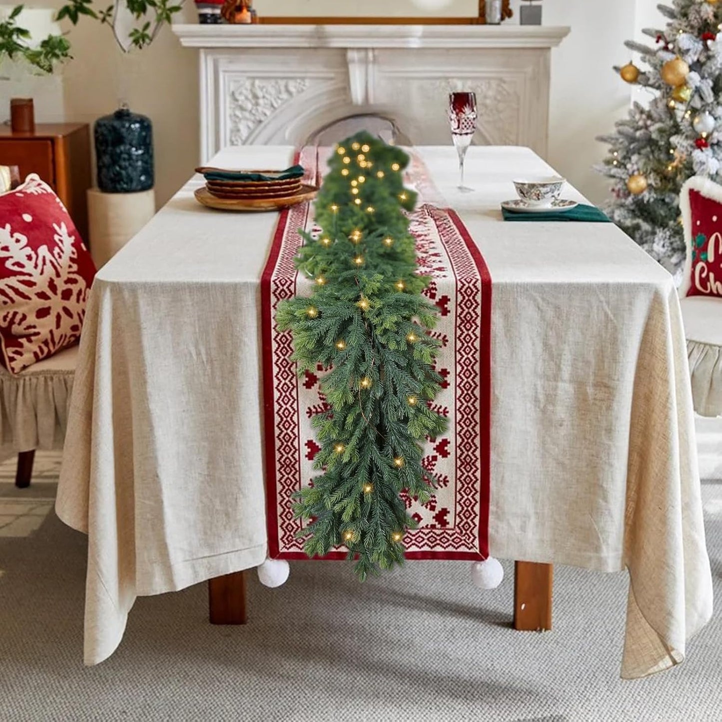 Wispy Willow Artificial Christmas Garland