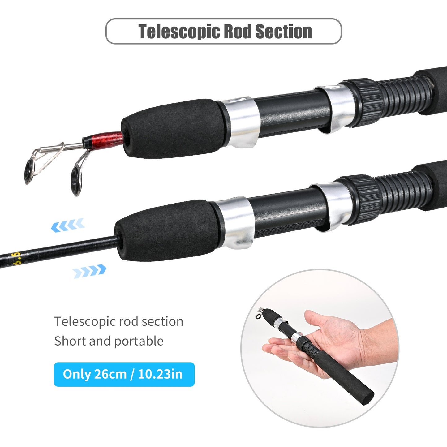💥Last day 49% OFF💥Ice Fishing Telescopic Rod with Smooth Reel
