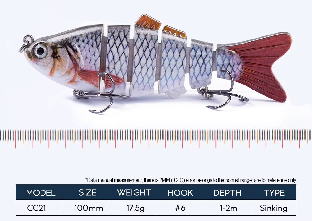 Multi-Jointed Lifelike Fishing Lures