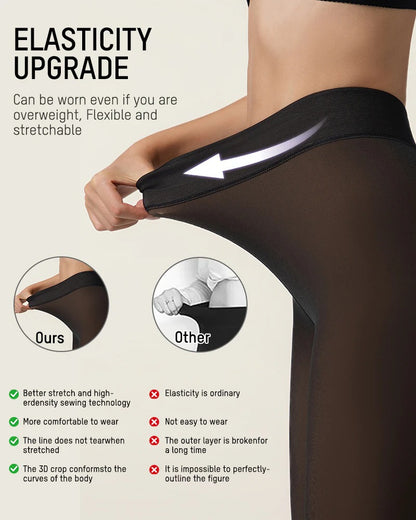 🔥Last day 51% off🔥Translucent Fleece Lined Tights