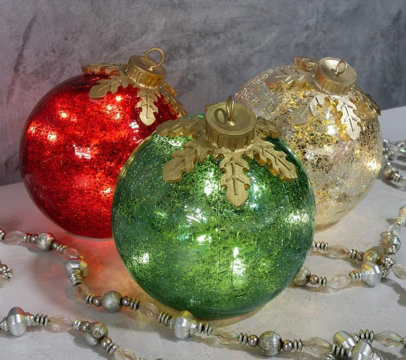 🎅Glass Tabletop Christmas Ornaments🔔🎁