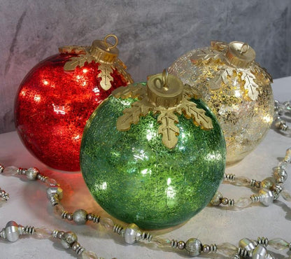 🎅Glass Tabletop Christmas Ornaments🔔🎁
