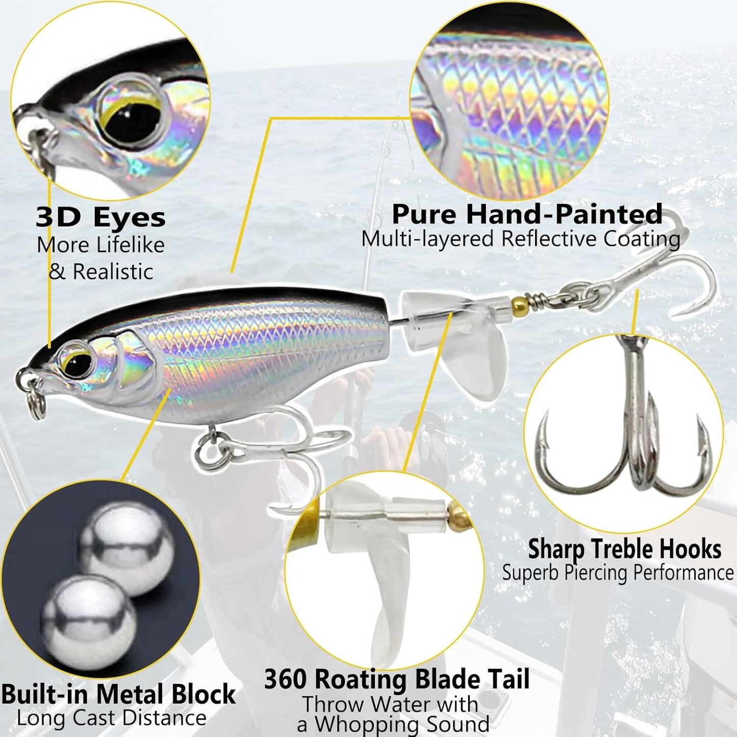 💥Last day 46% OFF💥Topwater Fishing Lures🎣