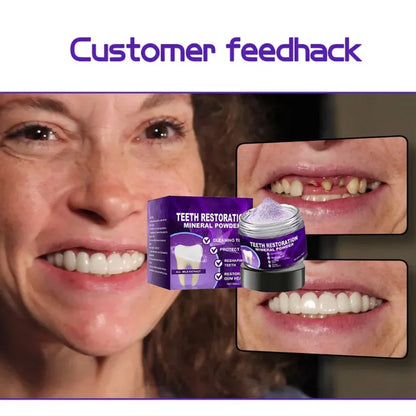 🔥 Last day of 52%OFF🔥Glormate Teeth Restoration Mineral Powder✨🦷