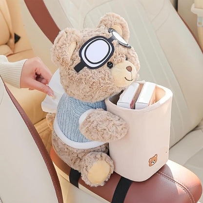 Spectacled Bear Storage Bucket & Car tissue box trash can