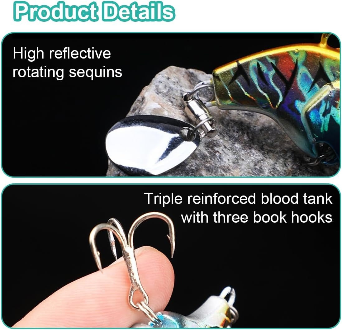 🔥Last day 54% OFF🔥Tail spinning streamlined bait🎣