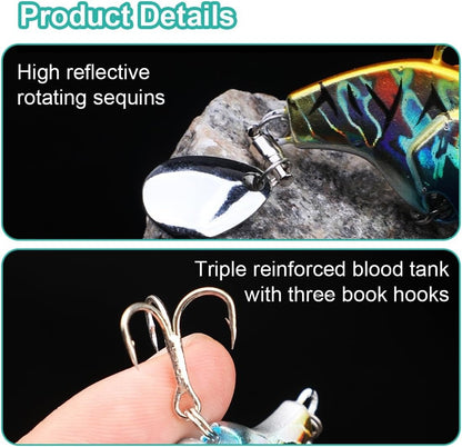 🔥Last day 54% OFF🔥Tail spinning streamlined bait🎣