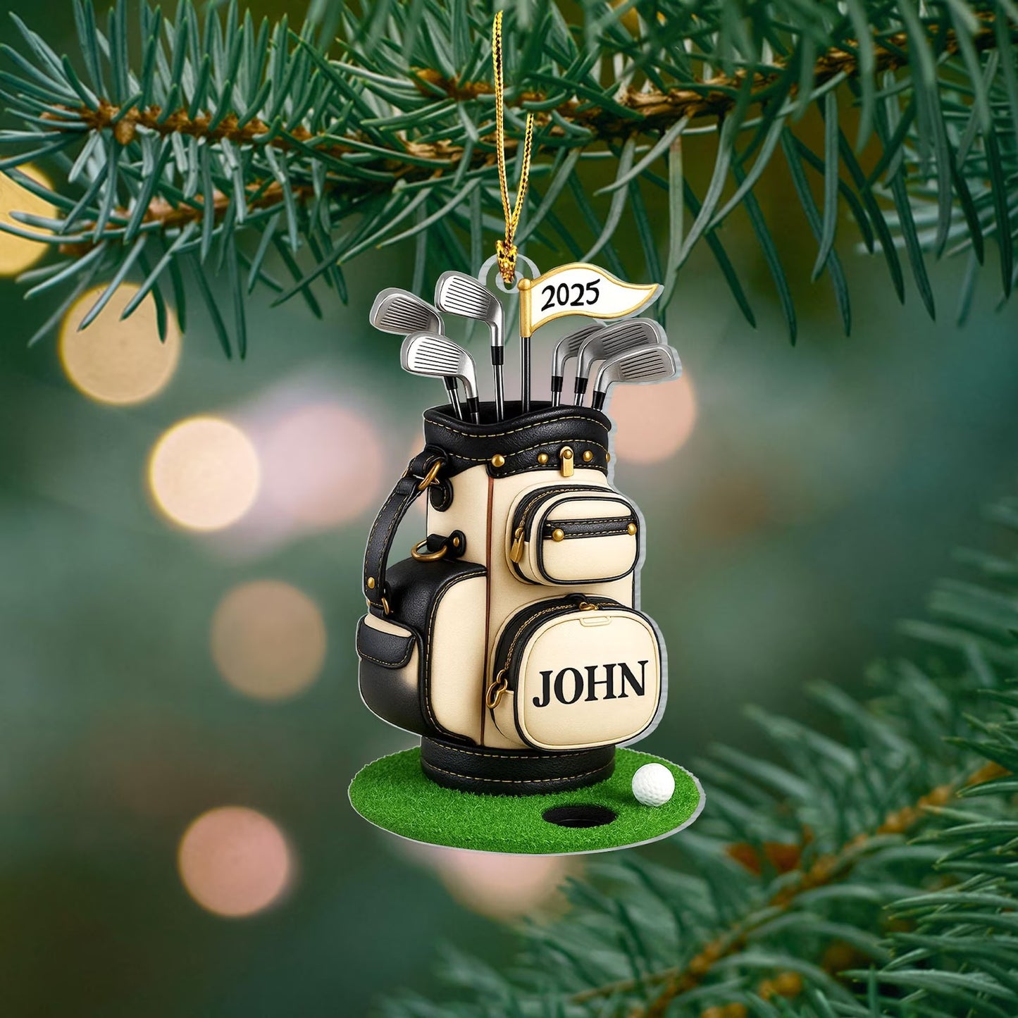 💥Last day 56% OFF💥3DPersonalized Golf Bag Ornament