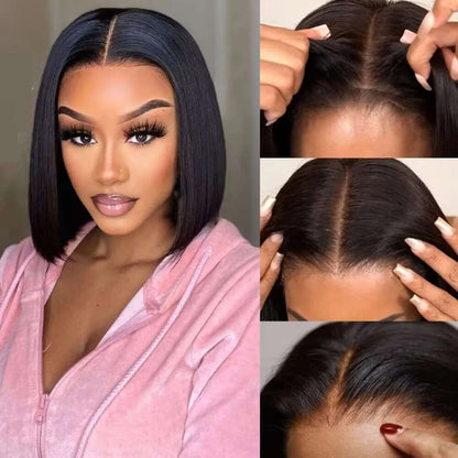 💥Last day 43% OFF💥Short Bob Glueless HD Lace