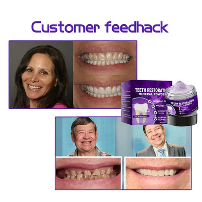 🔥 Last day of 52%OFF🔥Glormate Teeth Restoration Mineral Powder✨🦷