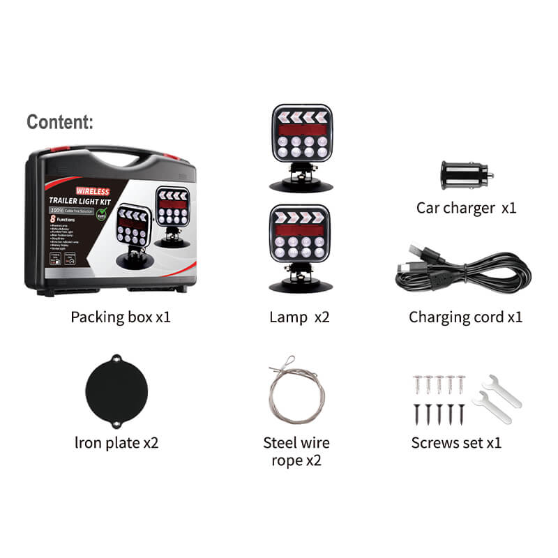🏆Flash Sale⚡ 50K+ SOLD! Almost Gone💥Wireless Trailer Lights